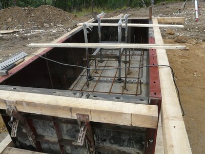 Železobetonové patky pro sloupy 