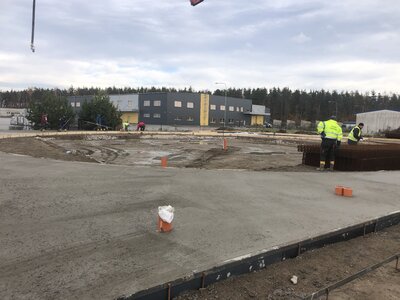 Zkušební centrum - železobetonový kryt