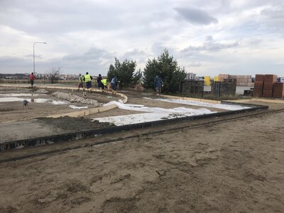 Zkušební centrum - železobetonový kryt