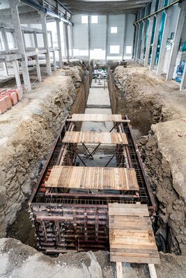 Železobetonový monolit výrobní linky