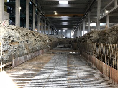 Železobetonový monolit výrobní linky