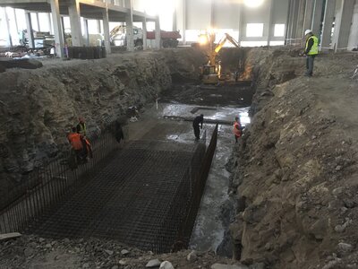 Železobetonový monolit výrobní linky