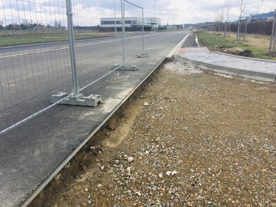 Zemní práce na parkovišti