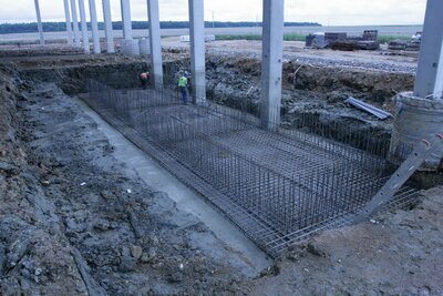 Železobetonové monolitycké pece a zásobníky na ocelový šrot