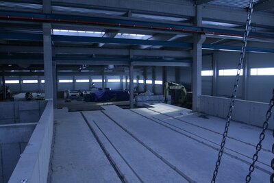 Železobetonový monolit výrobní linky