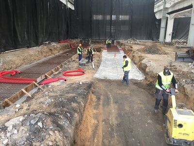 Monolitické železobetonové montážní jámy