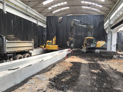 Monolitické železobetonové montážní jámy