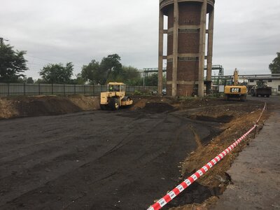 Konstrukční násypy venkovních ploch 