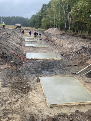 Základové patky - podkladní beton