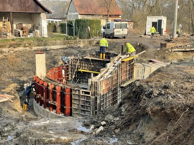 Železobetonový monolit propustku