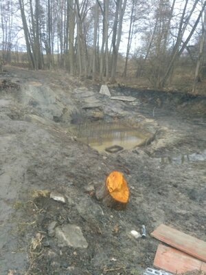 Železobetonový monolit propustku - výkop 