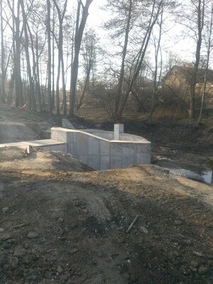 Železobetonový monolit propustku - Benešův rám