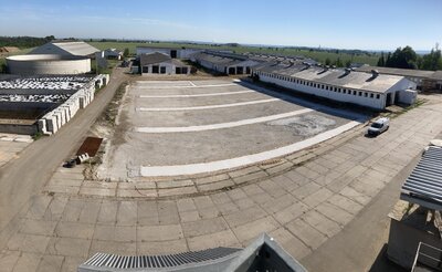 ZDV Krchleby - silážní žlab - hotové základové pásy, vyrobené betonové bloky