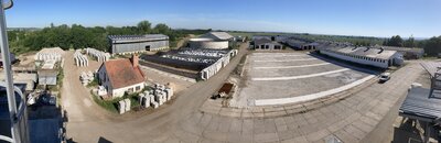 ZDV Krchleby - silážní žlab - hotové základové pásy, vyrobené betonové bloky