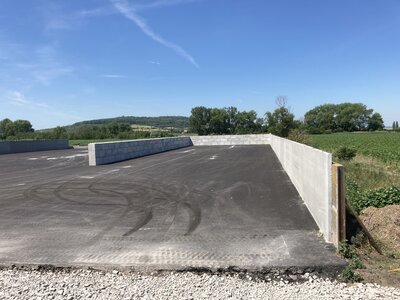 Hlízov - sanace silážního žlabu