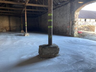 Stodoly - rekonstrukce - podkladní beton